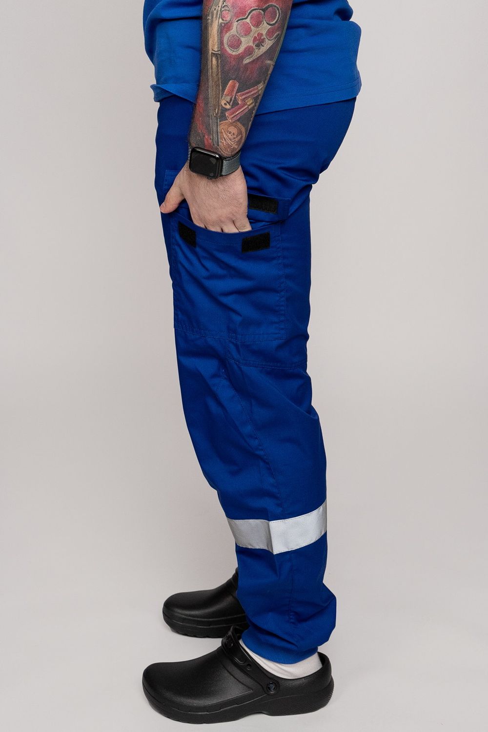 Брюки-джоггеры летние мужские Скорая помощь MedicLine цв. ВАСИЛЕК