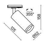 Трековый светильник Technical TR021-1-12W3K-W-W