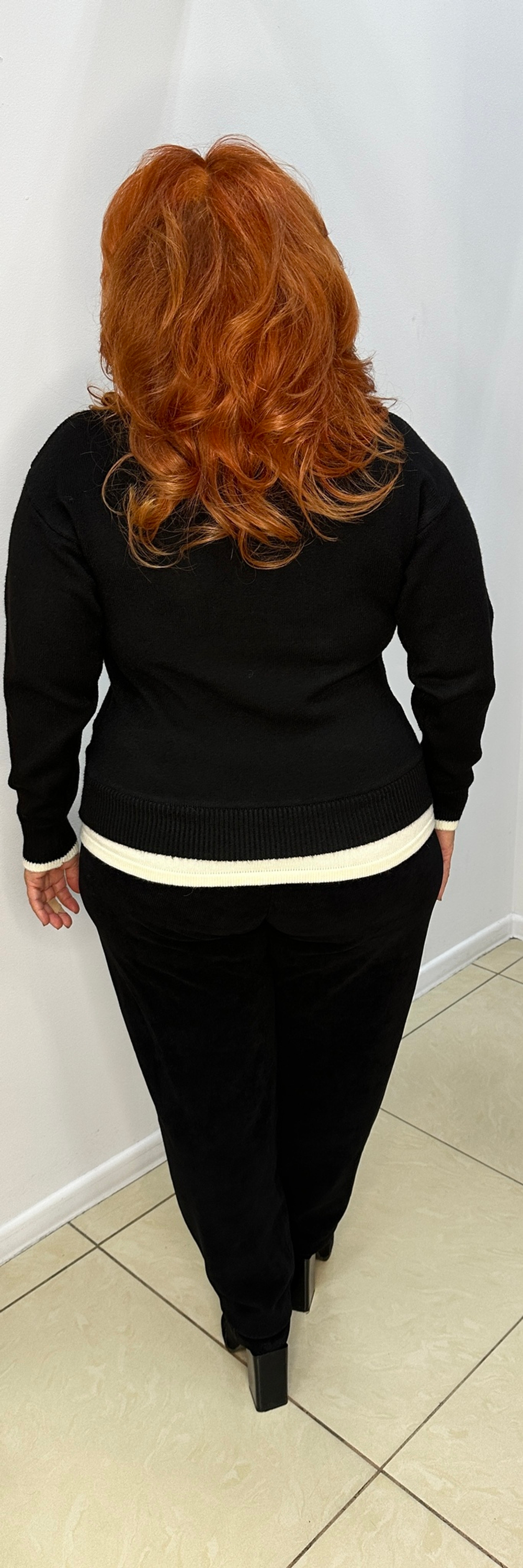 Джемпер, имитация двойки