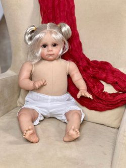 Кукла Реборн мягконабивная 60см без одежды (FA-597W)
