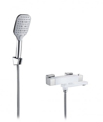 393533-F Смеситель термостат. для ванны (БЕЛЫЙ)  ViEiR (6/1шт)