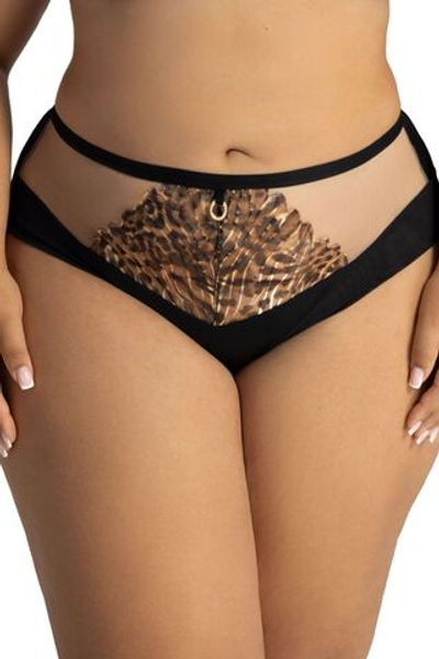 Трусики-бразилиана со средней линией талии Liana (Размер: L) (Цвет: черный)