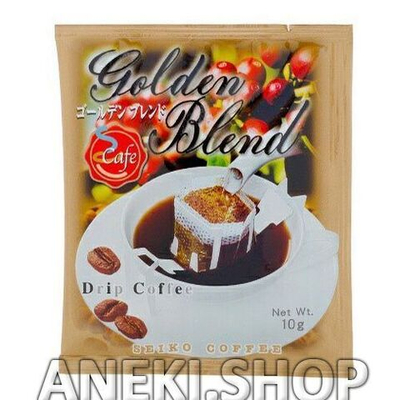 Кофе молотый в дрип-пакетах 10 г *7 шт. Seiko Golden Blend