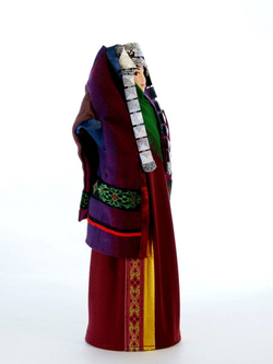 Кукла коллекционная в туркмено-текинском женском костюме