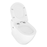 Унитаз импульсный Azario 360х570х450 напольный, полукруглый, быстросъемное сиденье микролифт (AZ102)