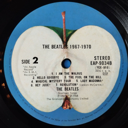 Винтажная виниловая пластинка LP The Beatles 1967 1970 (Japan 1973) (Obi, Poster, Booklet)