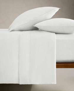 Zara Home - Простыня из постиранного льна (вес 160 гхм2), белый, 270x280 см
