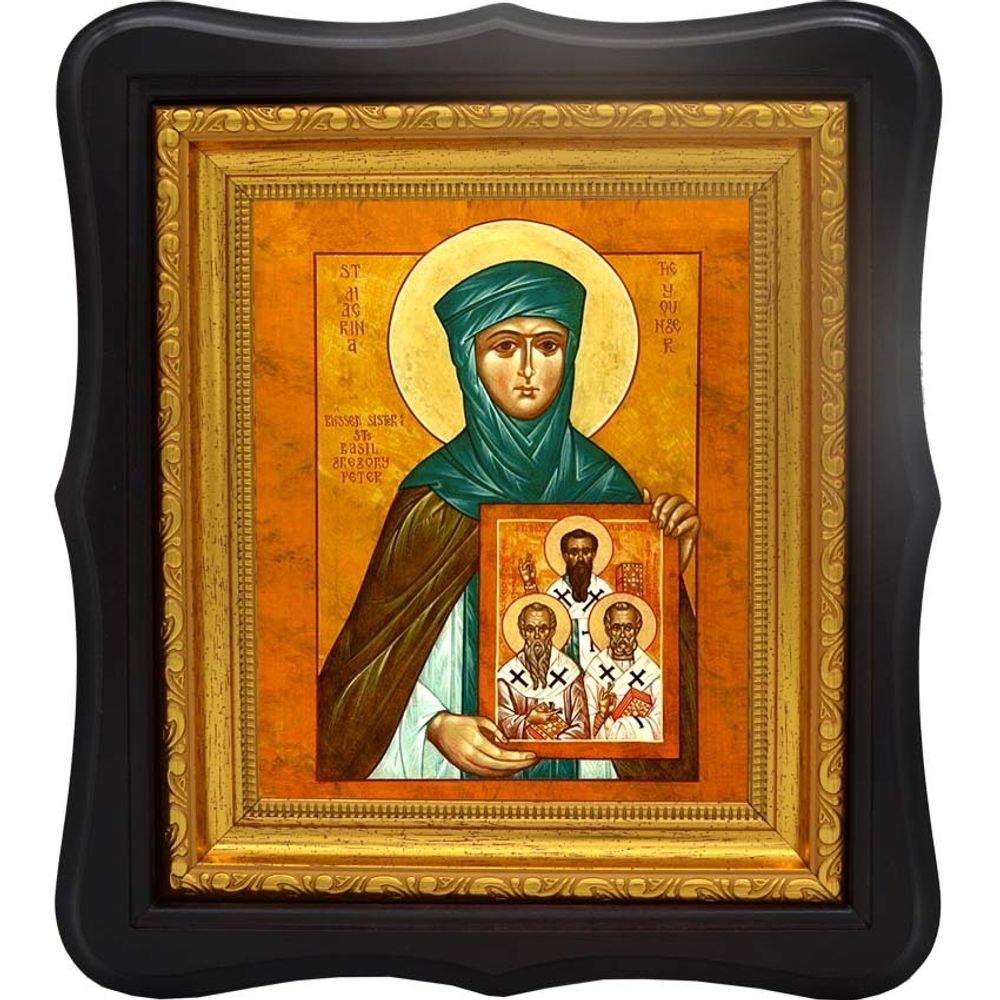 Макрина Каппадокийская, Новая, Младшая преподобная. Икона на холсте.