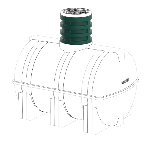 Удлиняющая горловина D 580 для подземных емкостей серии D Полимер-Групп D(800x800x560см;10,2кг;черный) - арт.559129