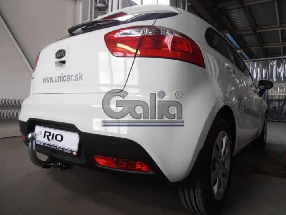 Фаркоп оцинкованный Galia K037A для Kia Rio III хетчбек/седан 2011-2017(паспорт и сертификат в комплекте)(без электрики)