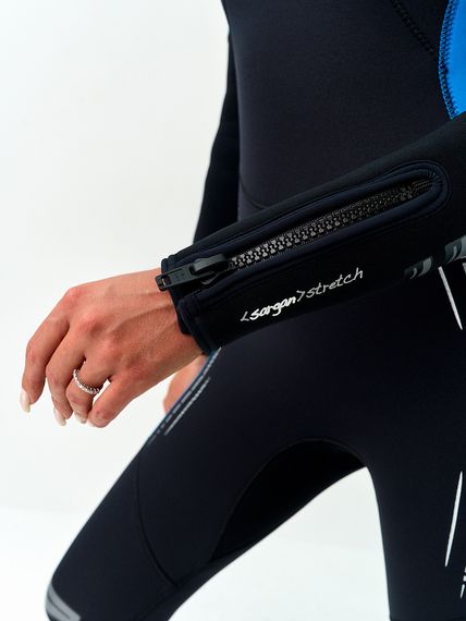 Гидрокостюм Sargan Nero 2.0 Zipp Long lady 5 мм черно-синий