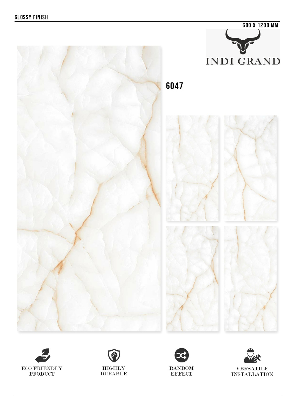 Керамогранит glossy №1 60х120, 6047
