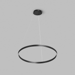 Светильник подвесной RAYDIA, 60 Вт, 3000–4000К, ?800?1500 мм, металл+акрил, черный, свет вверх/вниз