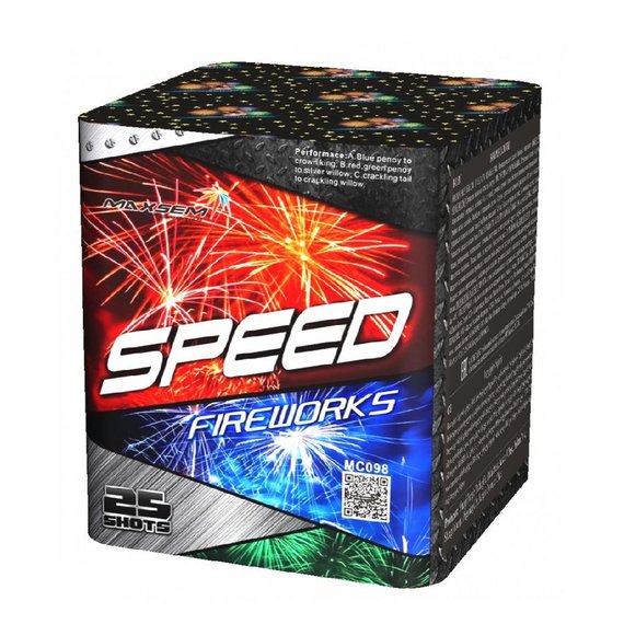 Батарея салютов SPEED FIREWORKS (25/1,2) MC098