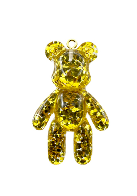 Подвеска Медвежонок сверкающий 45 мм