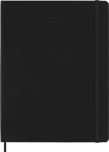 Еженедельник на 2025 год Moleskine PRO Weekly Vertical XL (DHB12PRO4) 19х25 cм твердая обложка черный