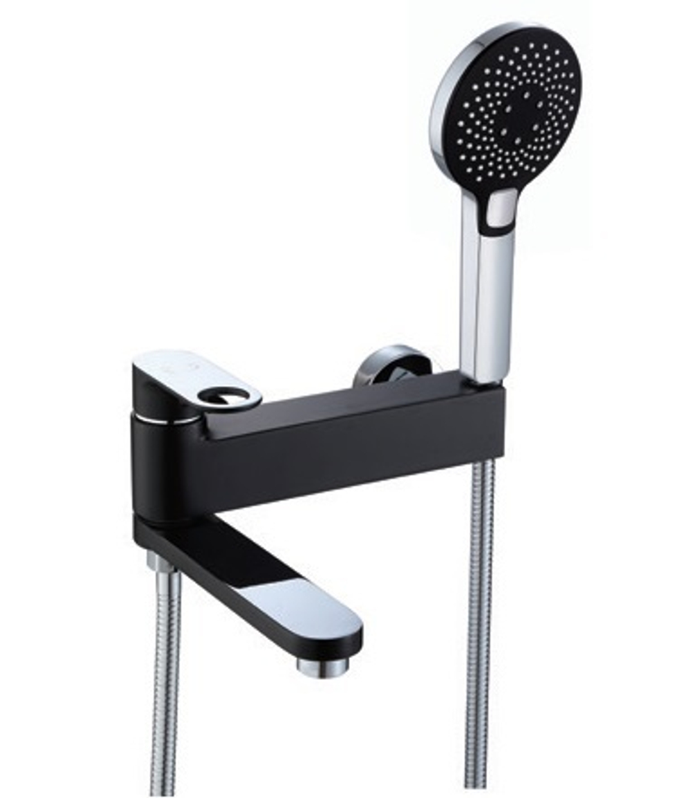 043532-C Смеситель од. для ванны кор. (ЧЕРНЫЙ) ViEiR (10/1шт)