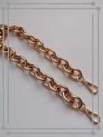 Алюминиевая крупная цепь 23*28 мм 60см