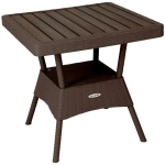 Стол квадратный RATTAN Ola Dom коричневый 755х745мм