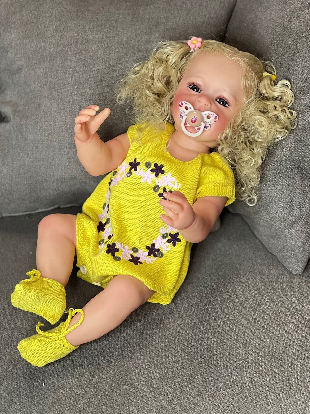 Кукла Реборн виниловая 55см в пакете (FA-560)