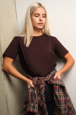 Женская базовая хлопковая футболка Happyfox