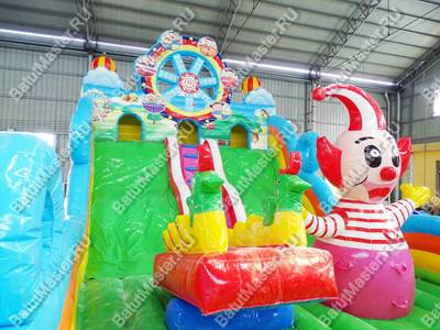 Коммерческий надувной батут "Парк развлечений" 12*8*6,5 м