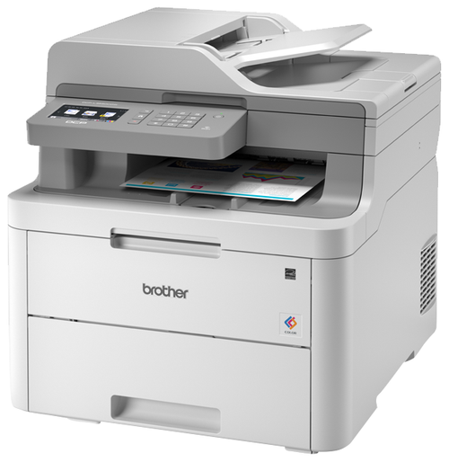 МФУ лазерное Brother DCP-L3550CDW, цветн., A4, белый/серый