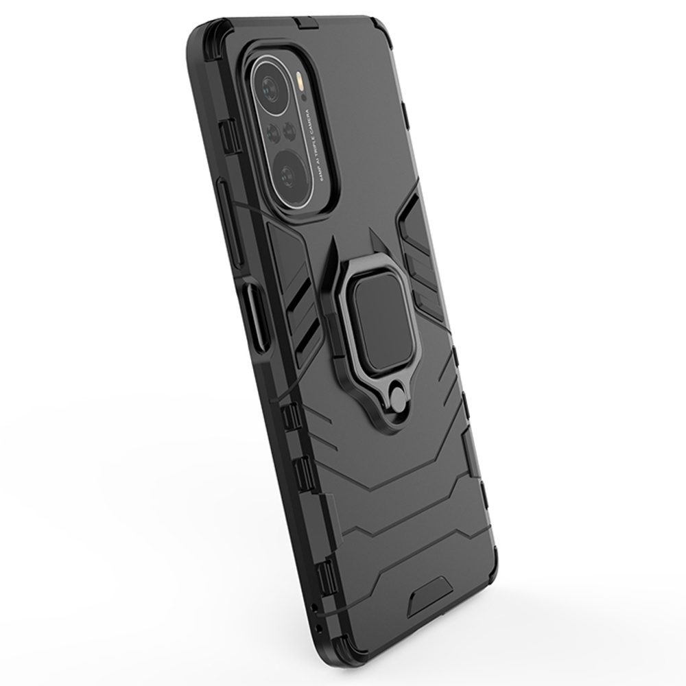 Противоударный чехол с кольцом Panther Case для Xiaomi Poco F3  / Redmi K40 (Pro)