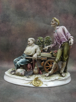 Статуэтка. Фарфор. Продавец фруктов. Capodimonte. Италия