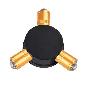 Уличный настенный светодиодный светильник 3W 4000К 380633 чёрный/золото Dito Lightstar