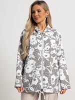 Жакет летний Фловерс (серо-белый) Б15579-18М LT Collection