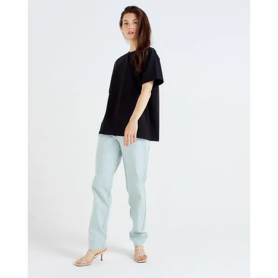 Футболка женская MINAKU: Оversize, цвет чёрный, р-р 50