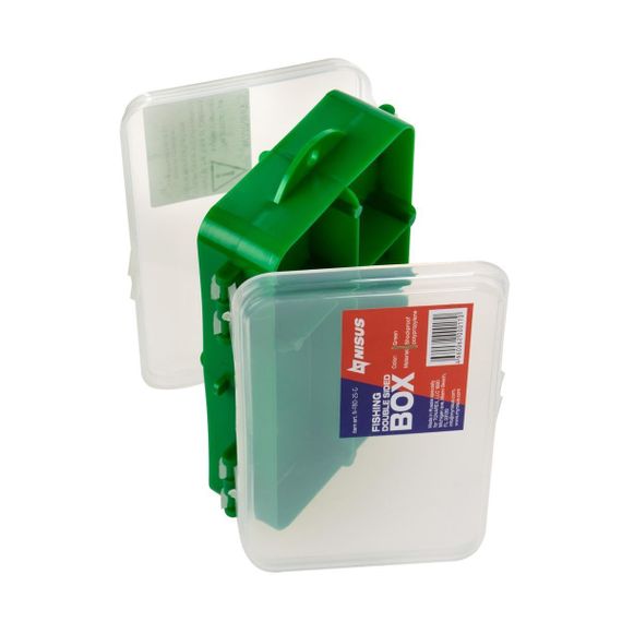 Коробочка для оснастки NISUS Fishing organizer двухсторонняя (зеленая) (N-FBO-2S-G)