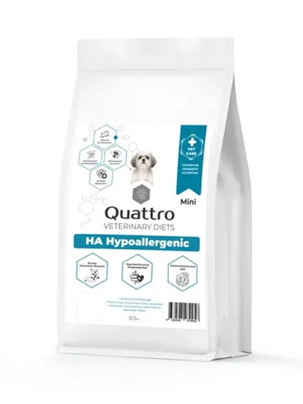 Корм для мелких собак VD Hypoallergenic HA, 500 гр