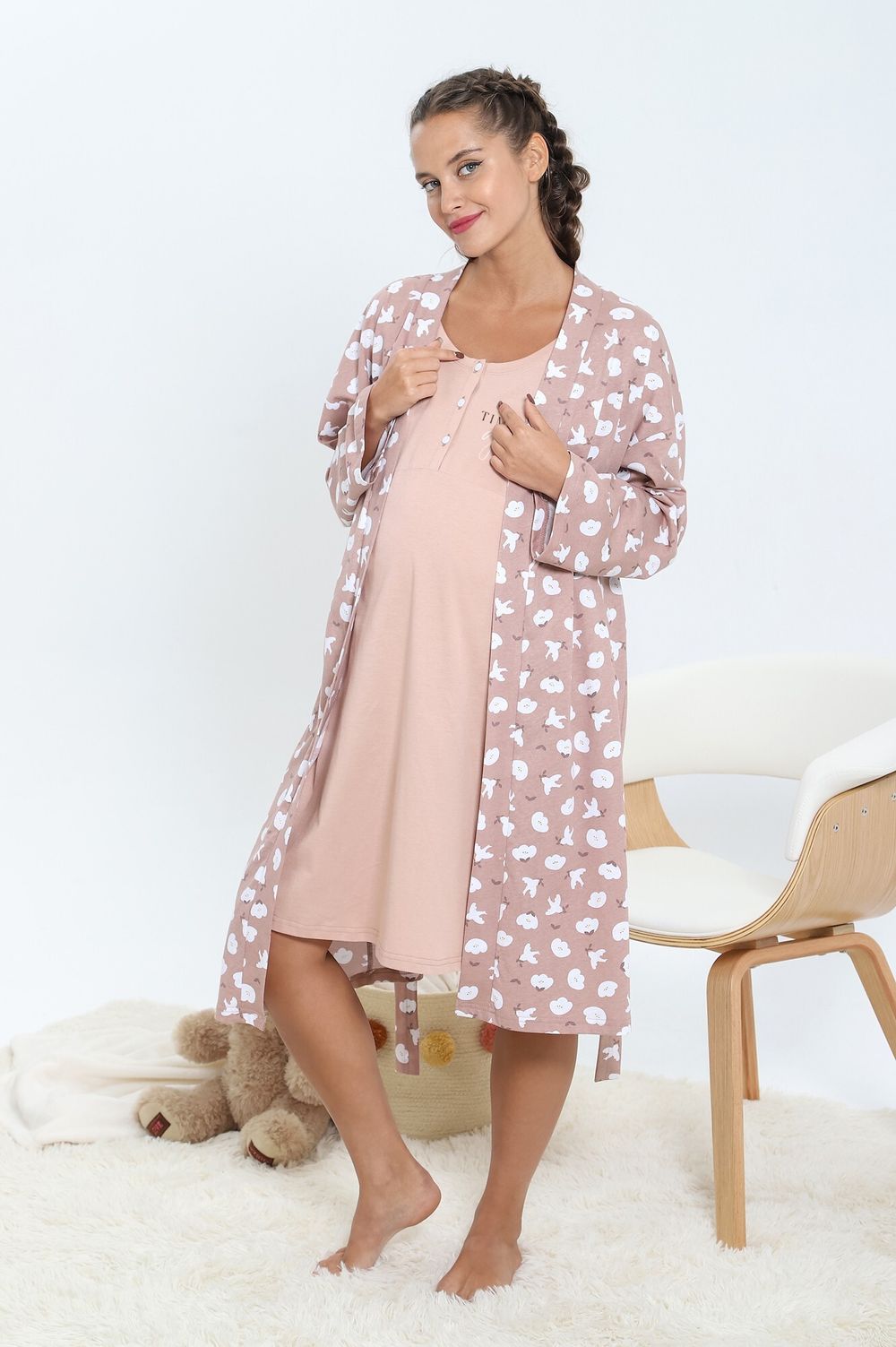 Халат женский Хлопушек-3 Виотекс РАЗНОЦВЕТНЫЙ