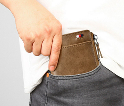 Кошелек мужской кожаный портмоне, бумажник, бежевый