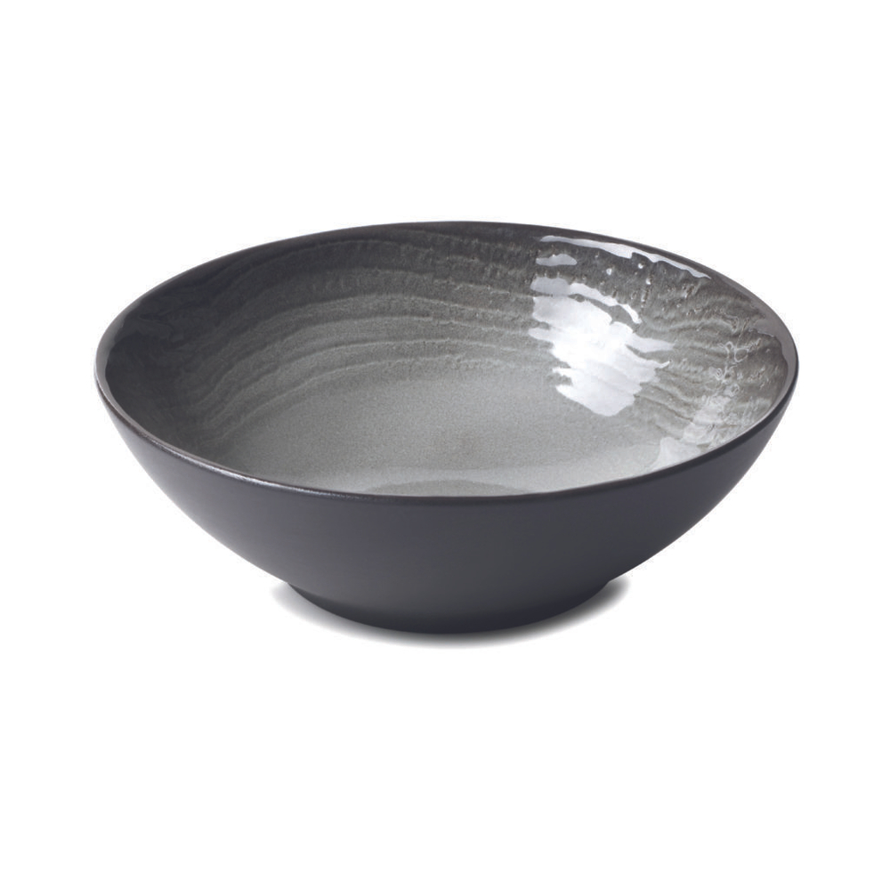 Тарелка глубокая 19см Revol Swell Black черная