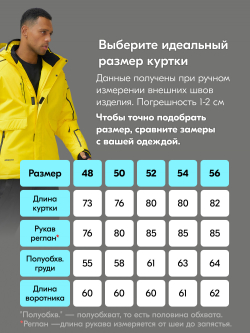 Горнолыжный костюм мужской зимний желтого цвета 390J