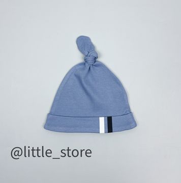 Шапочка однослойная "Быстрые машинки" серо-голубая