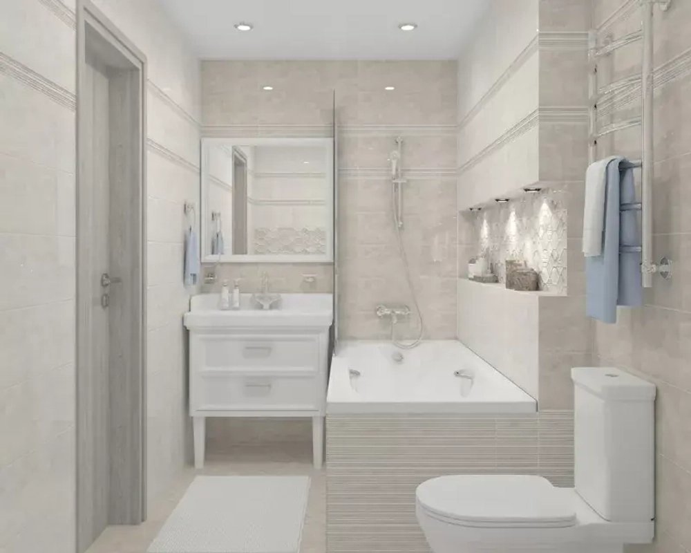 Плитка Alma Ceramica TWA11RXN004 Roxana 20x60 бежевая глянцевая рельефная / полосы