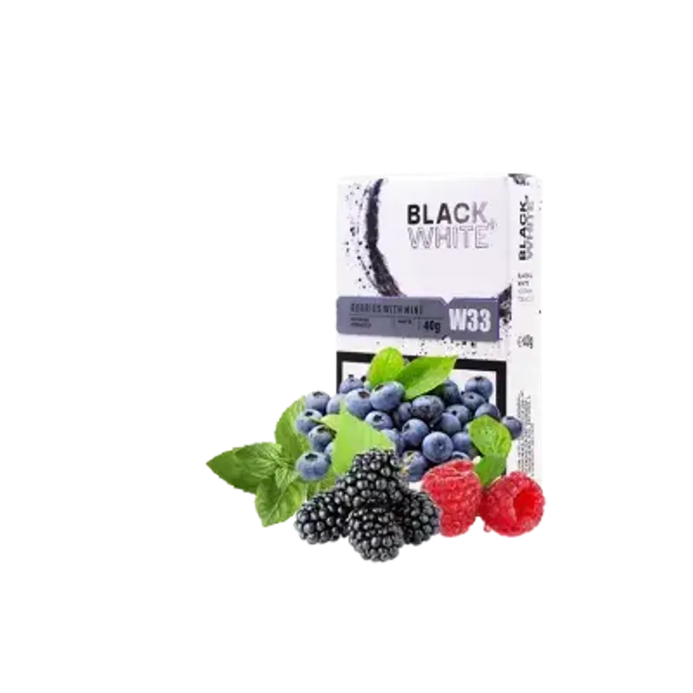 Black&amp;White Berries with mint (40g)