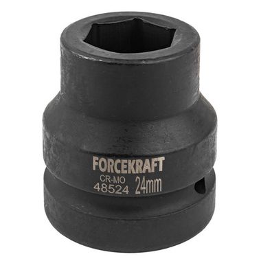 Головка ударная 1'', 24мм (6гр.) FORCEKRAFT FK-48524