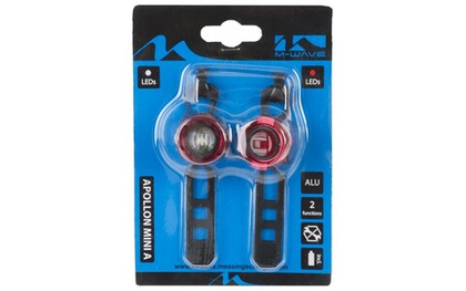 Фонарики-брелоки передний+задний APPOLON MINI A M-WAVE