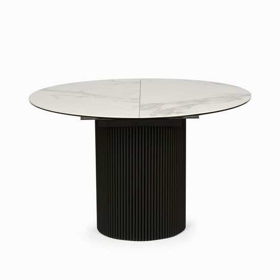 Обеденный стол Elan диаметр 110 (40) раскладывающийся глянец