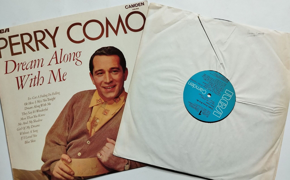 Винтажная виниловая пластинка LP Perry Como Dream Along With Me (UK 1969)