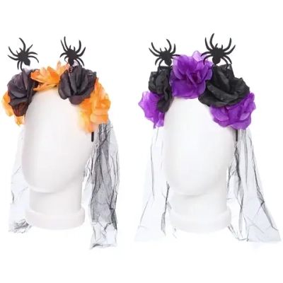 Ободок карнавальный «Helloween - Пауки», микс