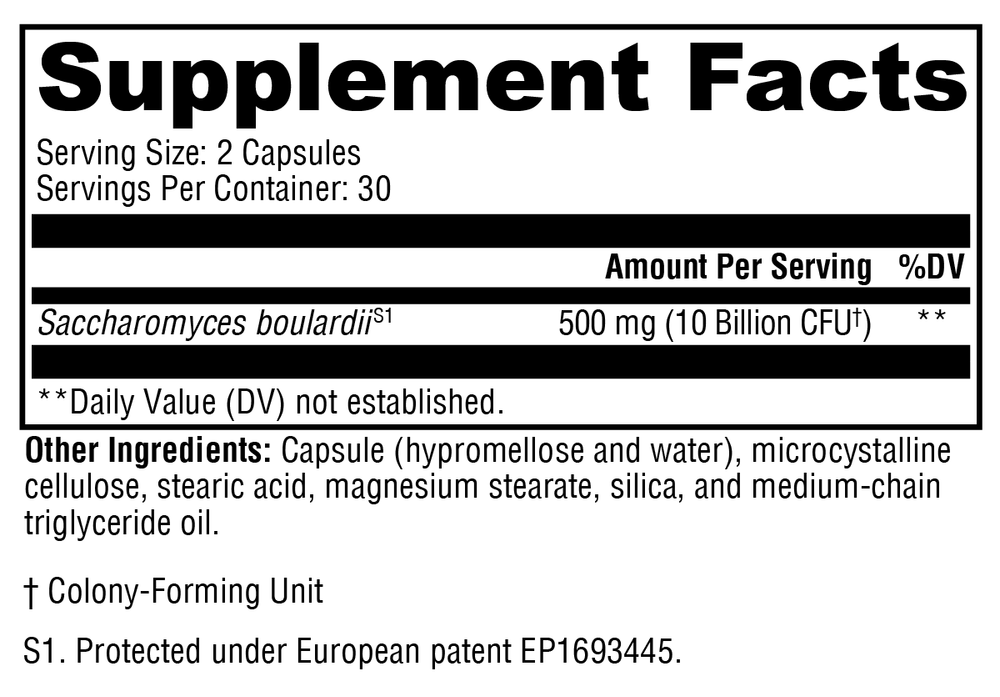 Saccharomycin® 10B 60 Capsules
