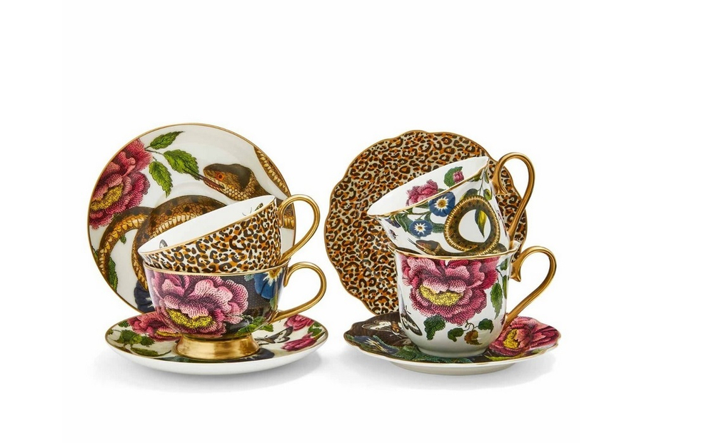 Spode Чайная чашка Creatures of Curiosity 250 мл с блюдцем Черная