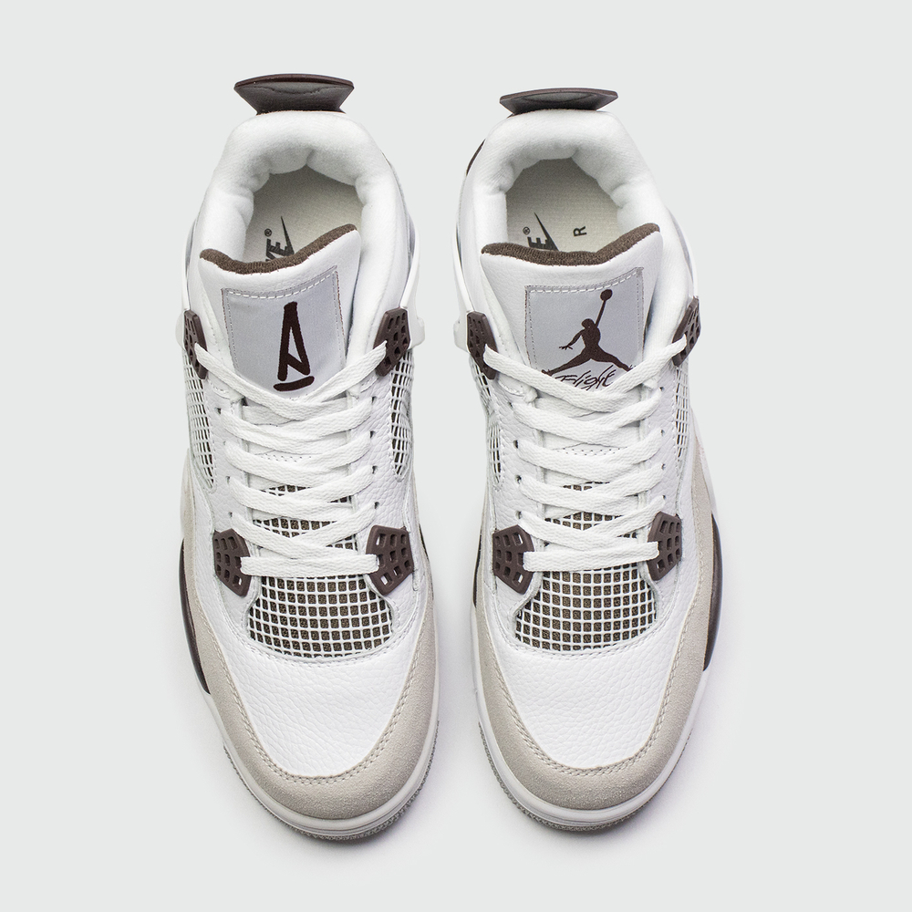 Кроссовки Nike Air Jordan 4 Wmns x A Ma Maniere Qual. White / Brown