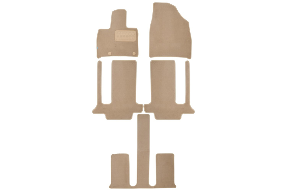 Коврики в салон для GAC Trumpchi M8 II 2022- Минивэн, 4шт. (текстиль, бежевые) KLEVER0410500322112KH